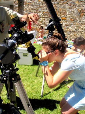 Taller d'observació del Sol.