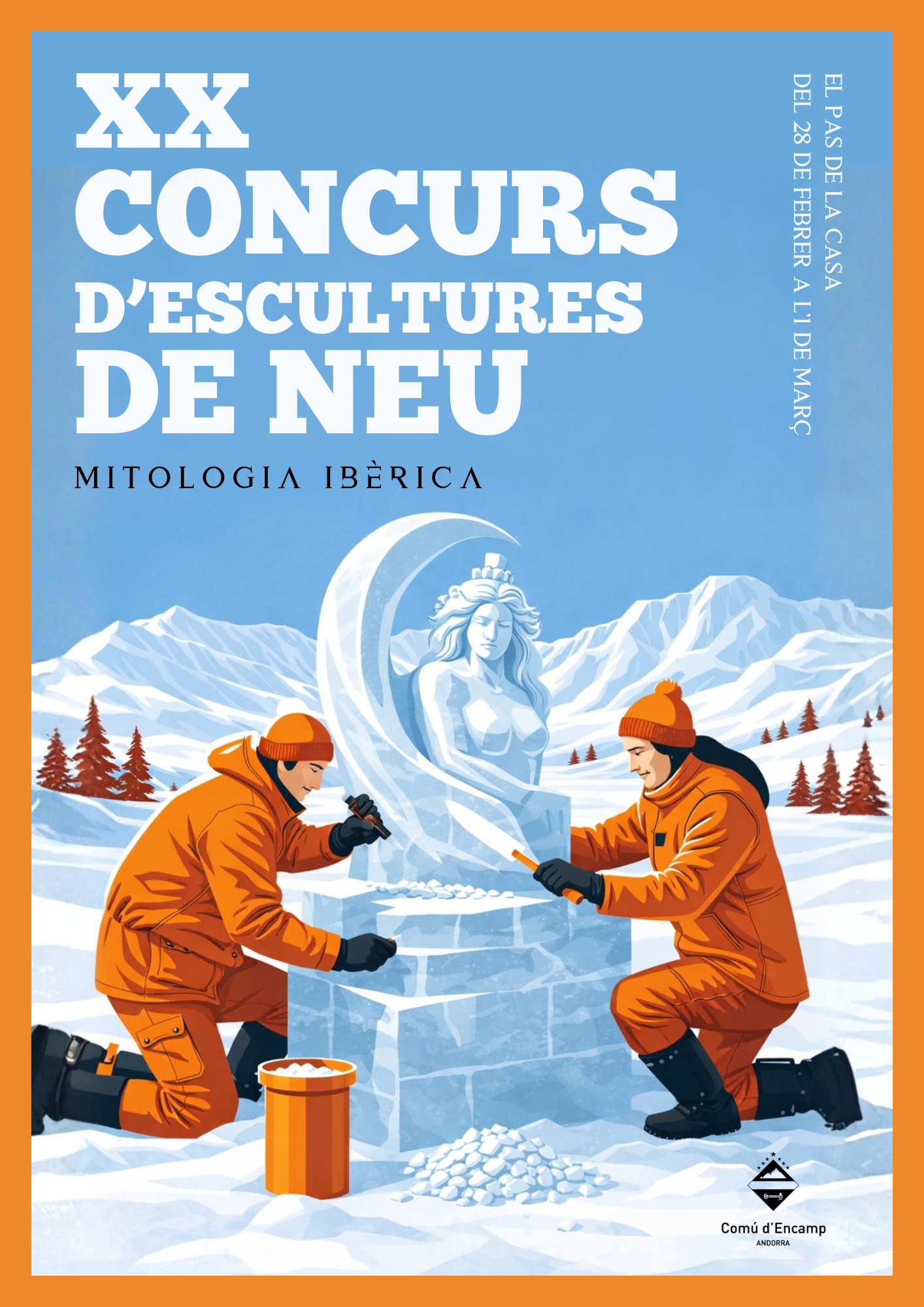 Cartell XX Concurs Escultures de Neu El Pas de la Casa