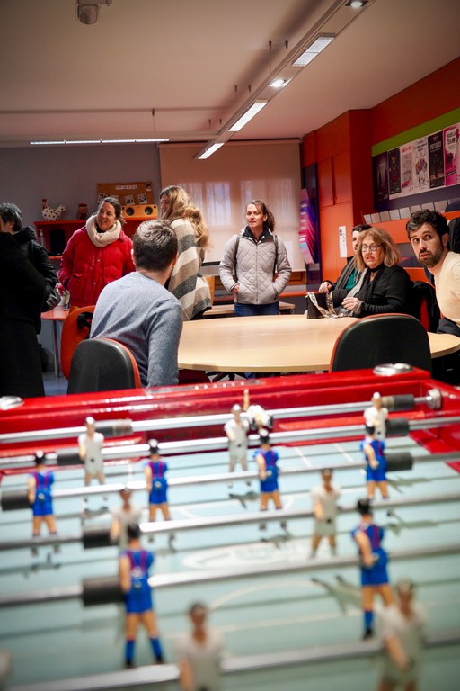 Visita d'una delegació del projecte 'Trampoline' als espais de Joventut d'Encamp