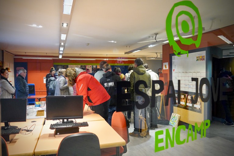 Visita d'una delegació del projecte 'Trampoline' als espais de Joventut d'Encamp