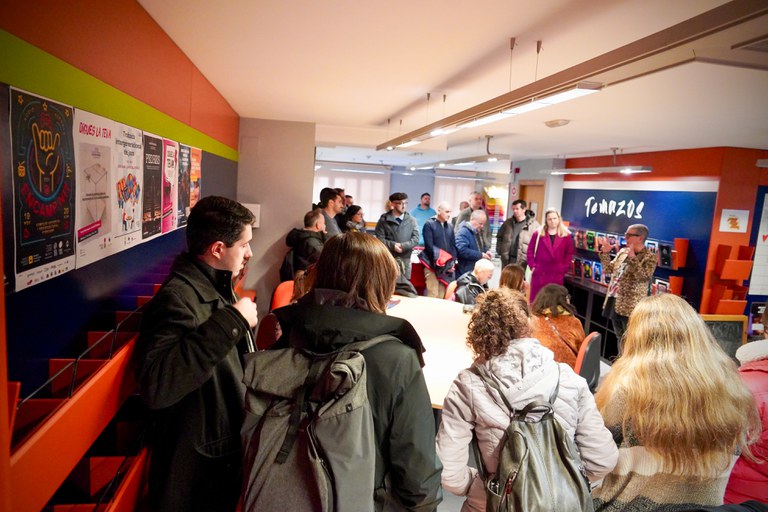 Visita d'una delegació del projecte 'Trampoline' als espais de Joventut d'Encamp