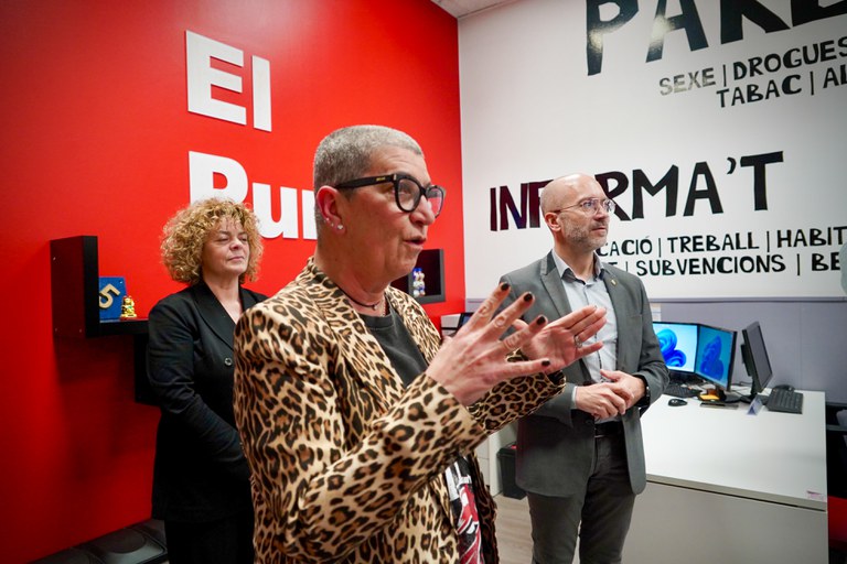 Visita d'una delegació del projecte 'Trampoline' als espais de Joventut d'Encamp