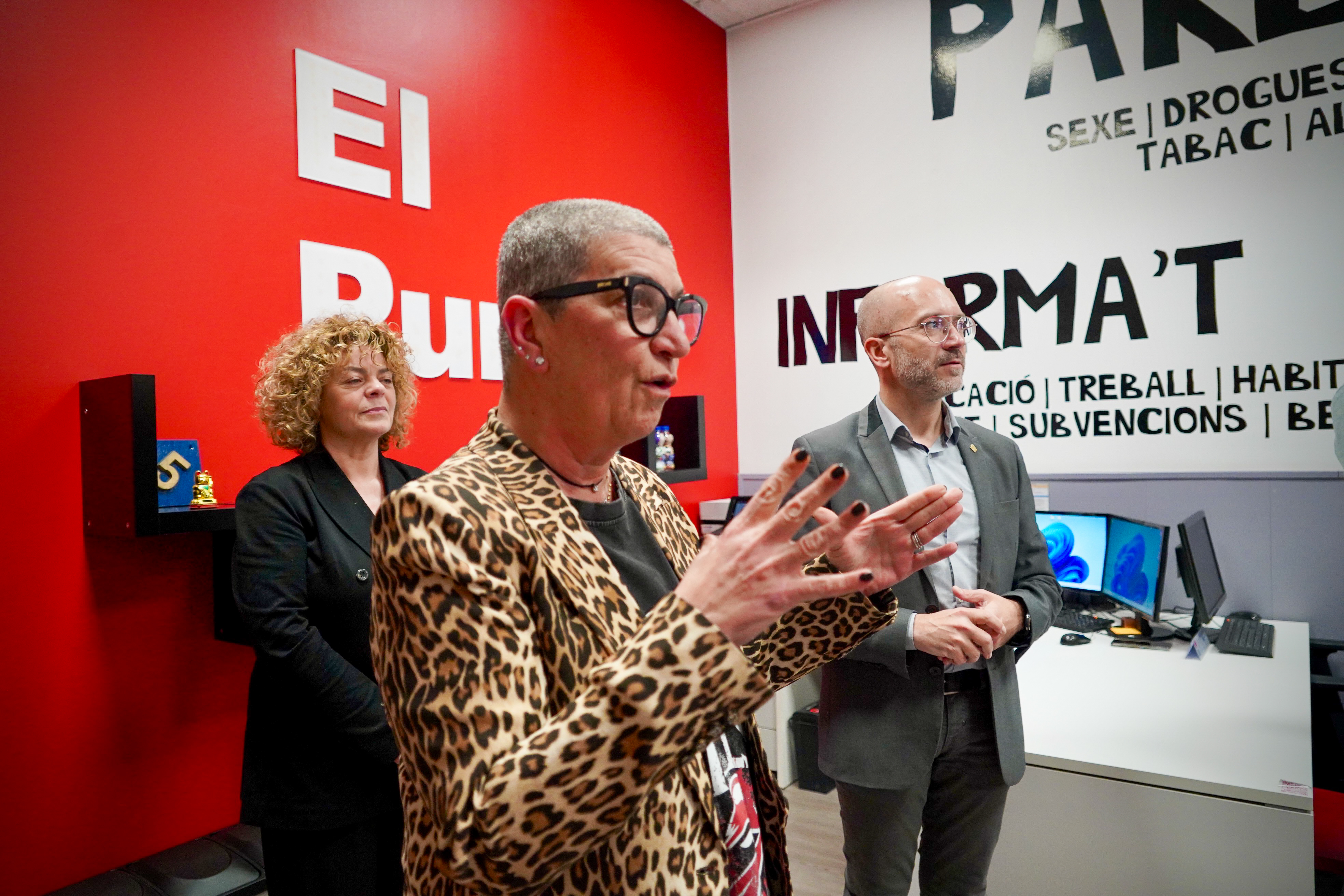 Visita d'una delegació del projecte 'Trampoline' als espais de Joventut d'Encamp