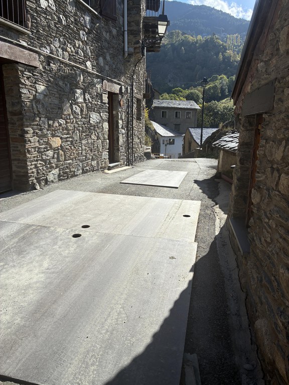 Evolució dels treballs de remodelació del nucli tradicional de les Bons.