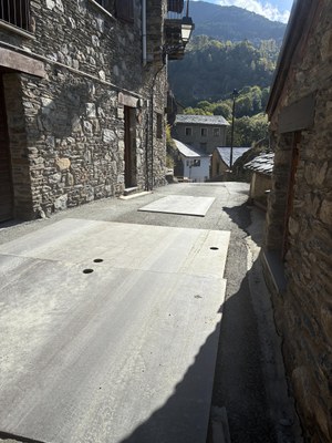 Evolució dels treballs de remodelació del nucli tradicional de les Bons..